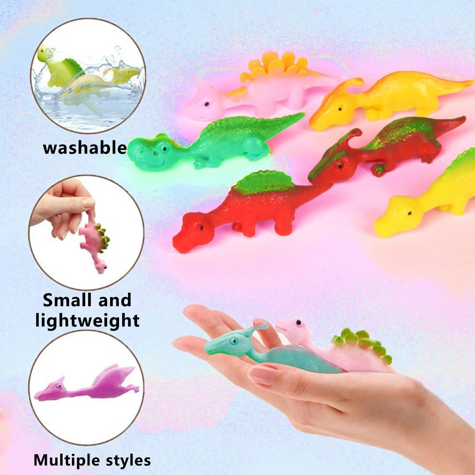 1 قطعة الإبداعية فنجر المنجنيق ديناصور مقلاع لعب للبالغين والأطفال تنفيس الإجهاد الإغاثة المنجنيق لعبة على شكل ديناصور #3