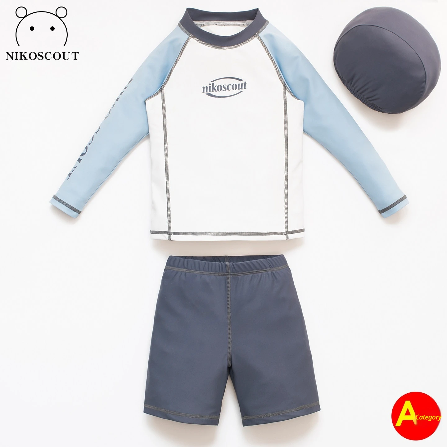 

Swimsuit for boys and teenagers, long sleeved split sun protection swimsuit set, beach suit for adults and boys, swimsuit