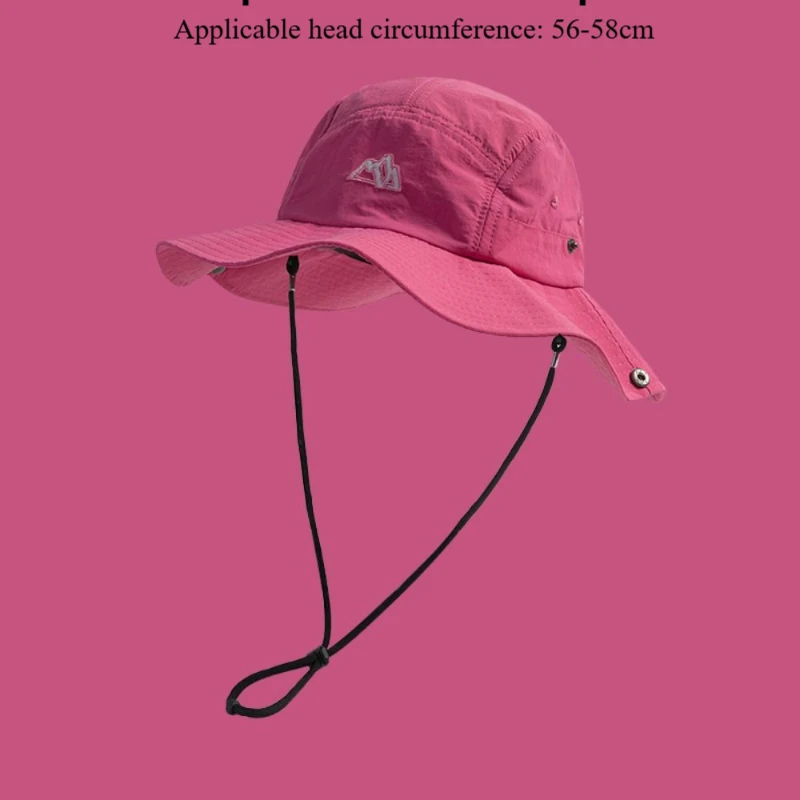 Fashion Color Matching Bucket Hats Quick-drying Breathable Mountaineering Caps Sun Protection Caps Men