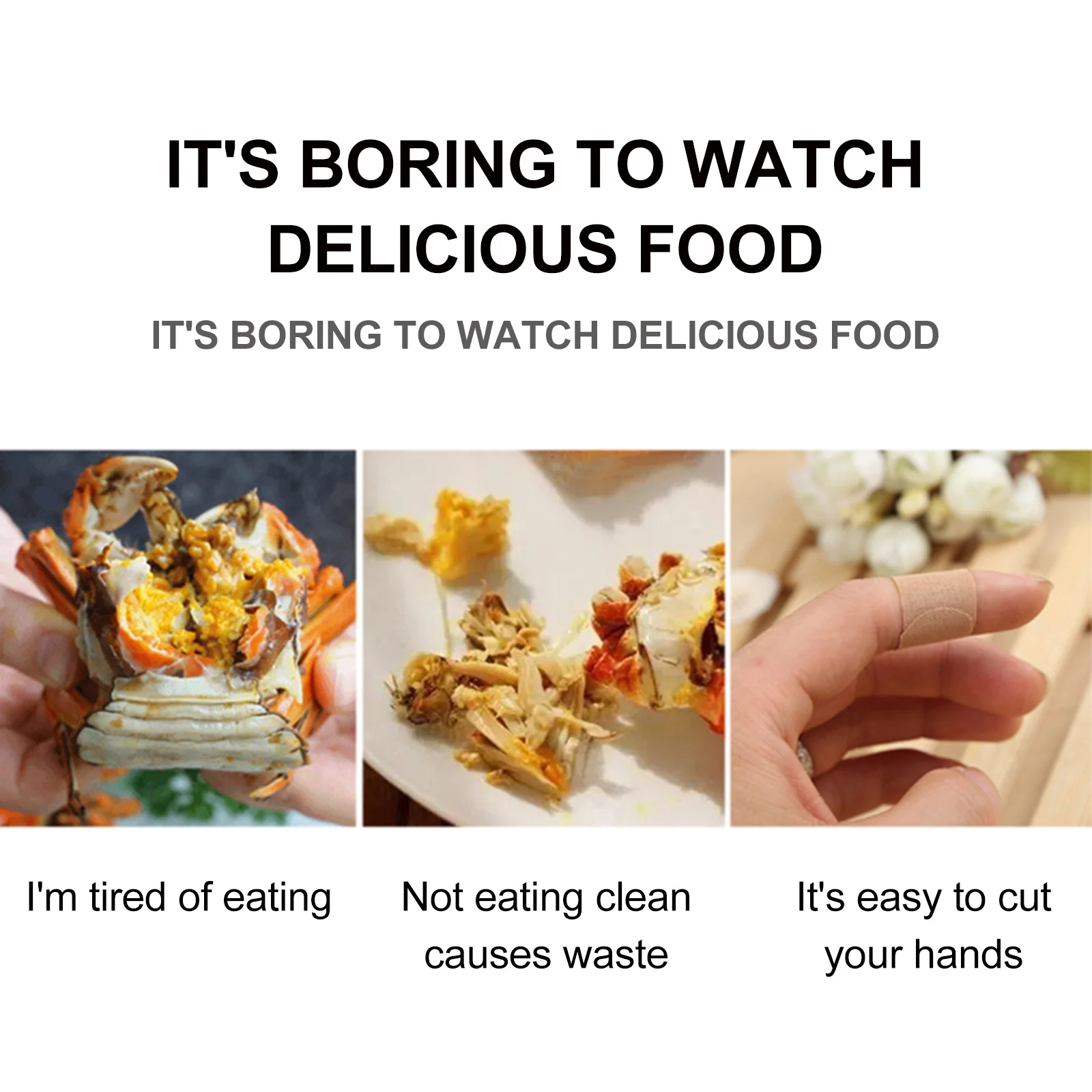 

1Set Seafood Cracker Tools Set Stainless Steel Crab Eating Gadget Kit Lobster Shellers Crab Fork Included Seafood Cracker