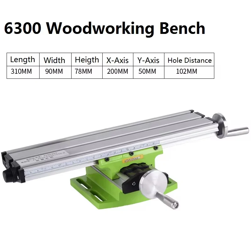 Mini Multi-Function Cross Workbench 6300 Sliding Table Drilling Machine Milling Machine Electric Drill Stand Bench Drill