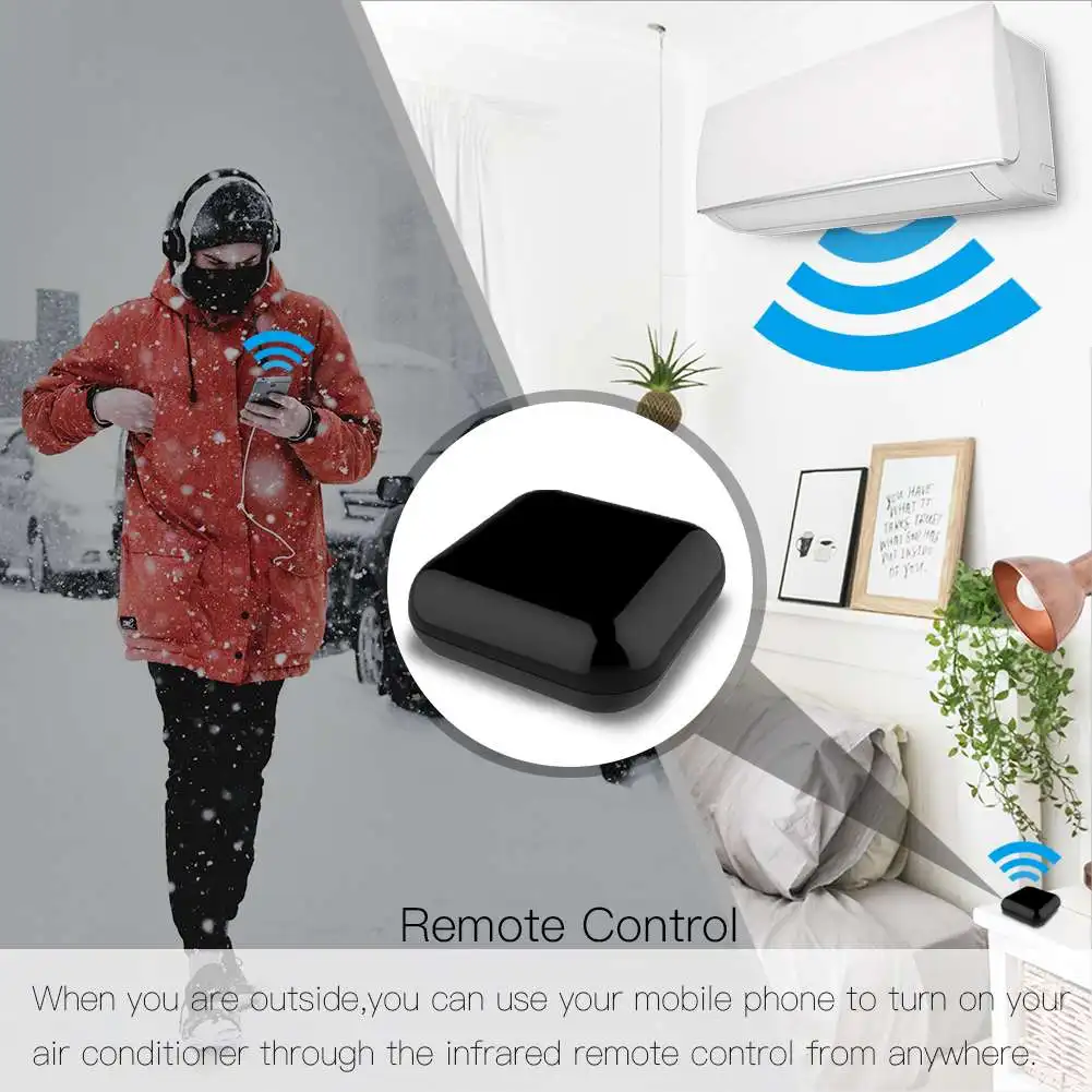 Moes WiFi RF IR Universal Remote Controller Appliances Tuya Smart Life App And Voice Control