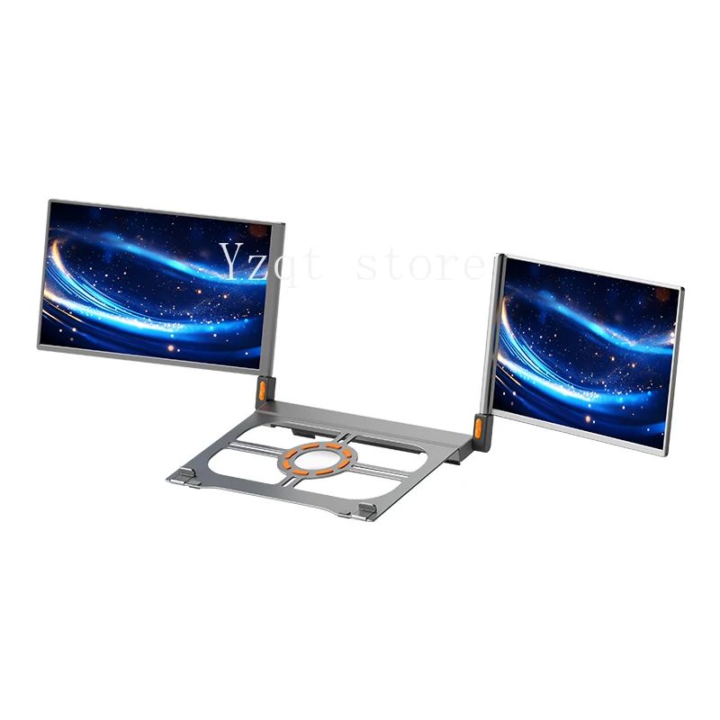 2025 New multi-function portable three-monitor dual-screen 14-inch C-type two-laptop screen expander for business laptops