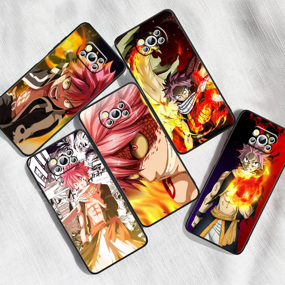 Anime F-Fairy T-Tail Juvenile For Xiaomi Mi Poco F5 F4 F3 X6 X5 X4 X3 M6 M5 M5S M4 M3 C65 Pro GT NFC 5G Black Cover Phone Case