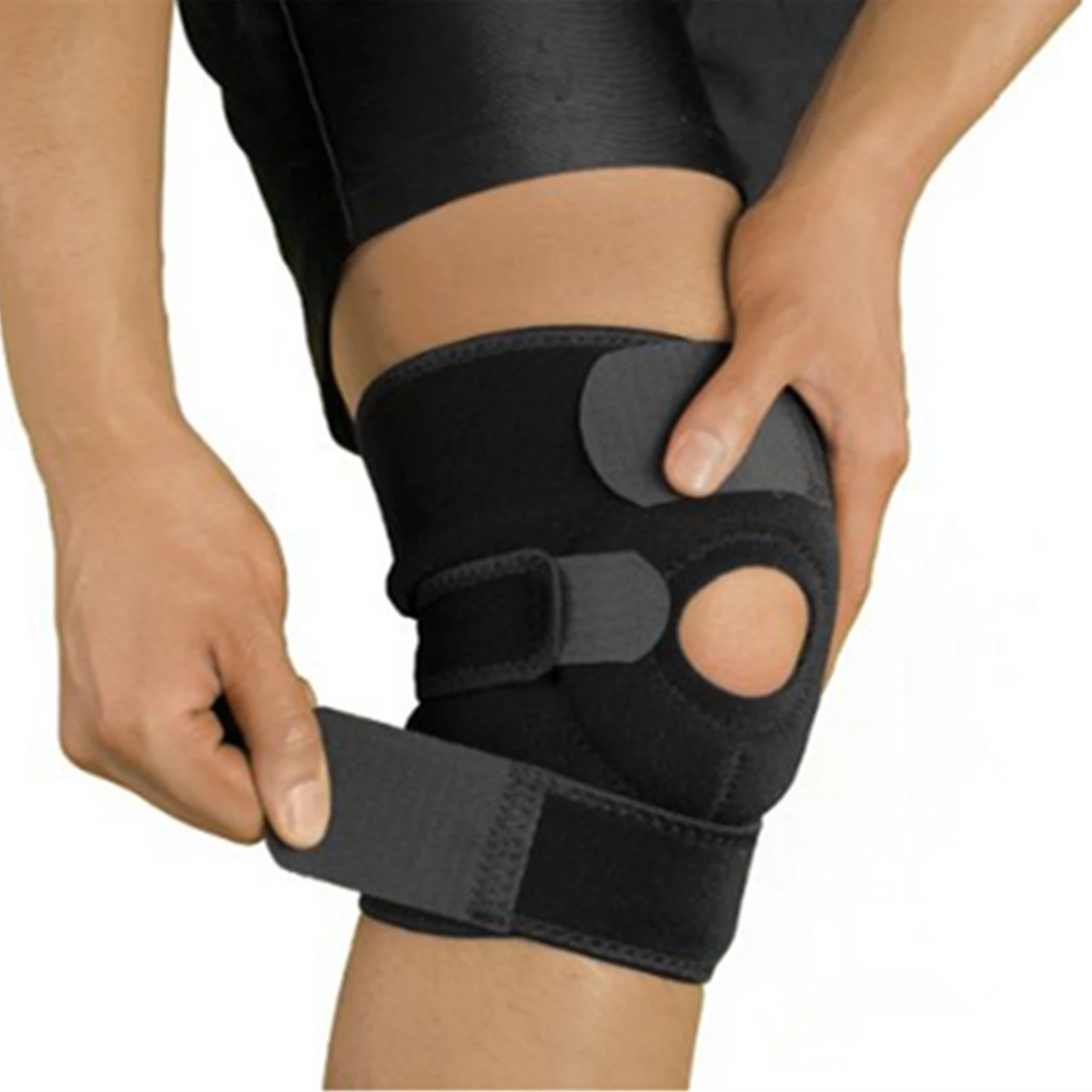 Verstellbare Knie-Patella-Stützbandage mit Kompressionspolster zur Linderung von Arthritis-Schmerzen, für Laufen, Wandern, Verletzungserholung, für Männer und Frauen