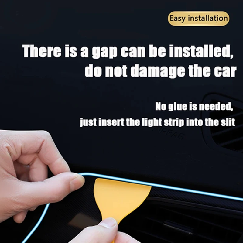 Car Interior LED Lights With Flexible Neon Lights With/No USB Cigarette drive 1/2/3/4/5M Hot Style Ambient Led Lamps LED cool