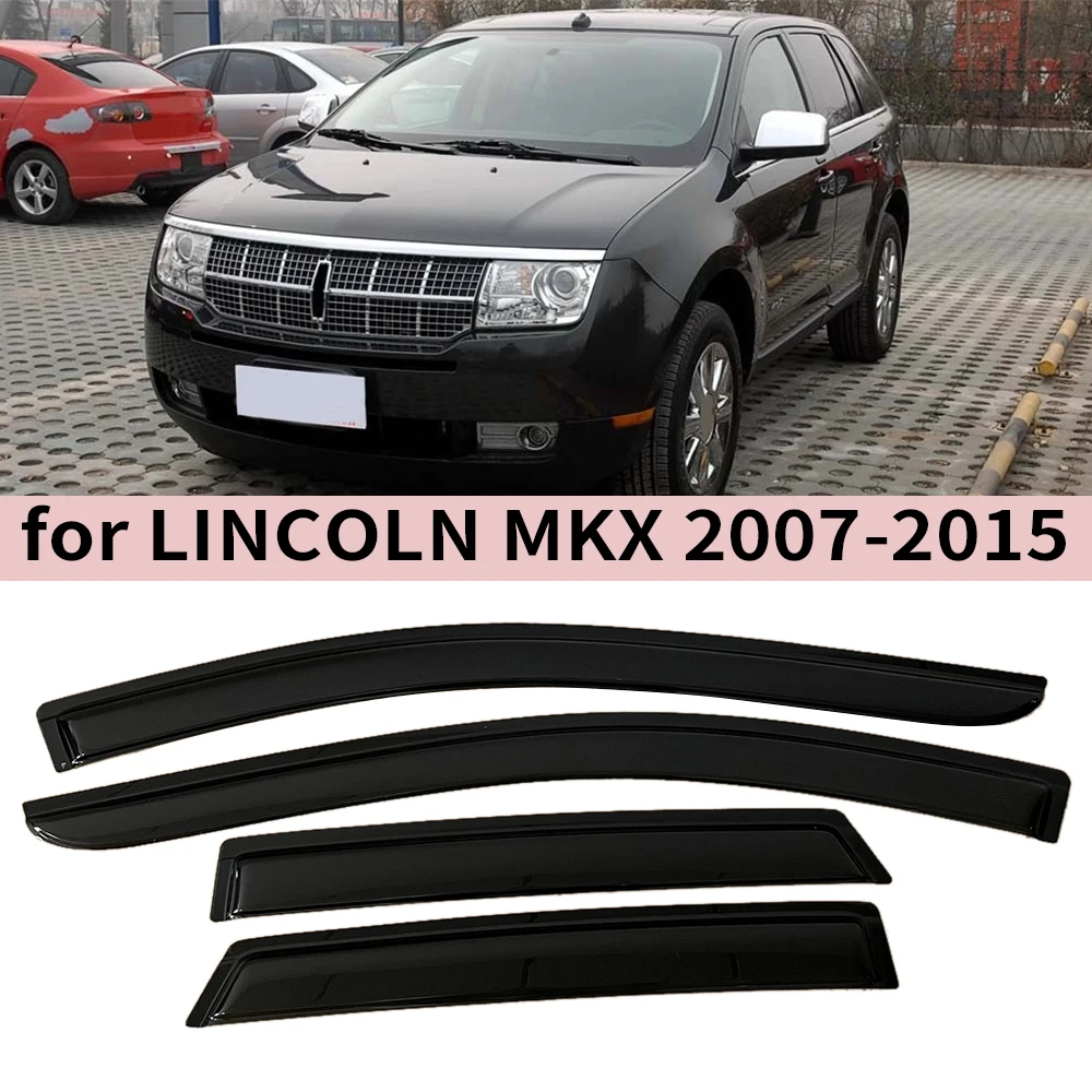 

for Lincoln MKX 2007 2008 2009 2010 2011 2012 2013 2014 2015 Wind Deflectors Rain Guards Door Visor Vent Ventvisor Window Visor