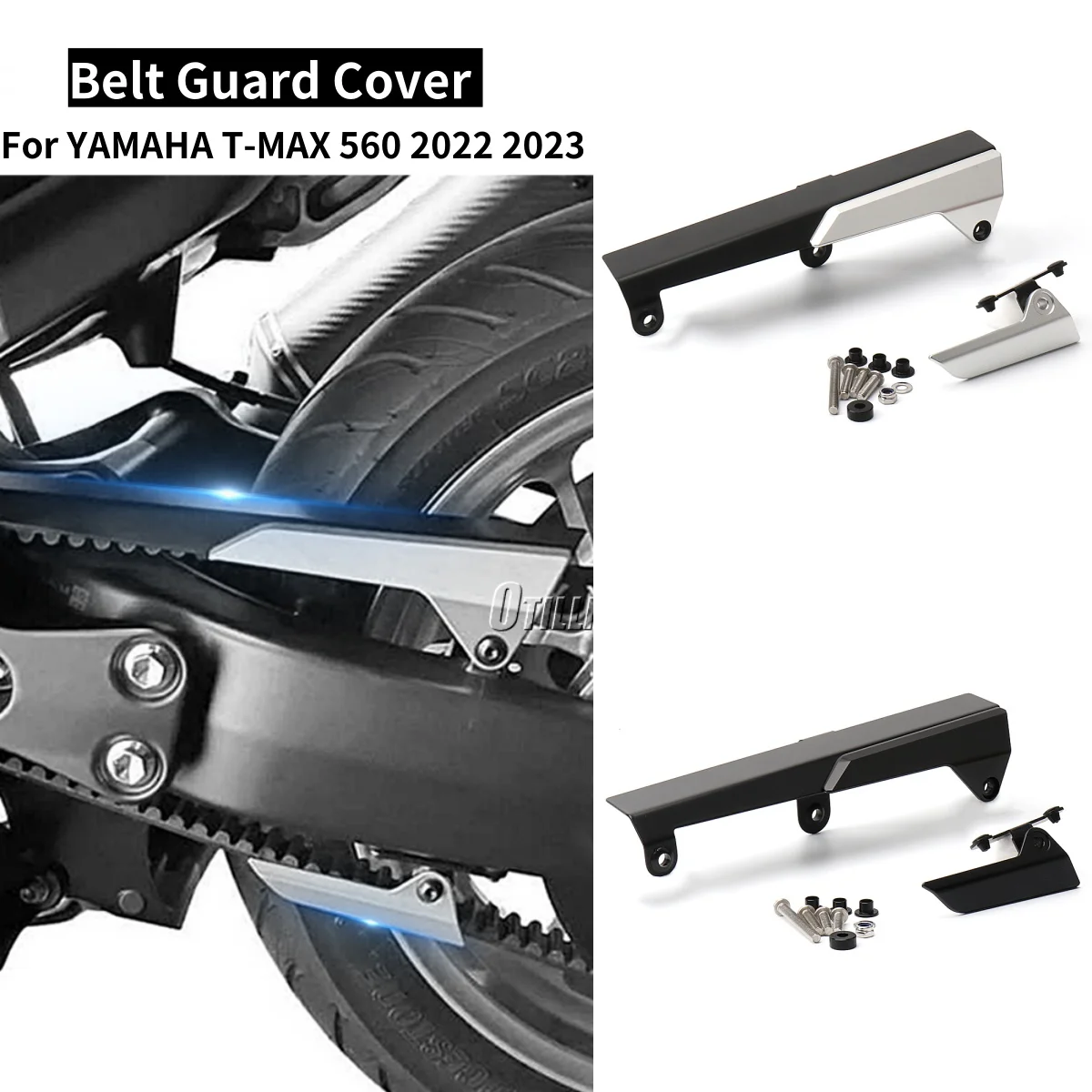 

Аксессуары для мотоциклов TMAX 560, защитная крышка ремня цепи, защита звездочки для Yamaha T MAX 560 T-Max 560 2022 2023 TMAX 560 T-MAX