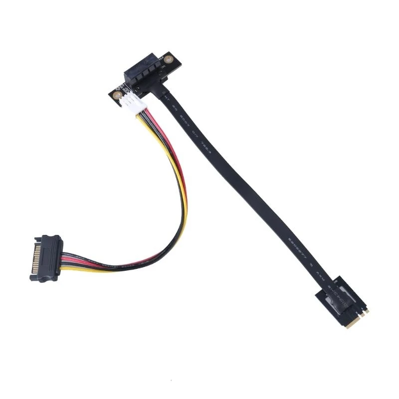 Q5WA M.2 2 A+E to PCIe 1x Connector Trình kết nối Cáp 270 độ cho thẻ chụp