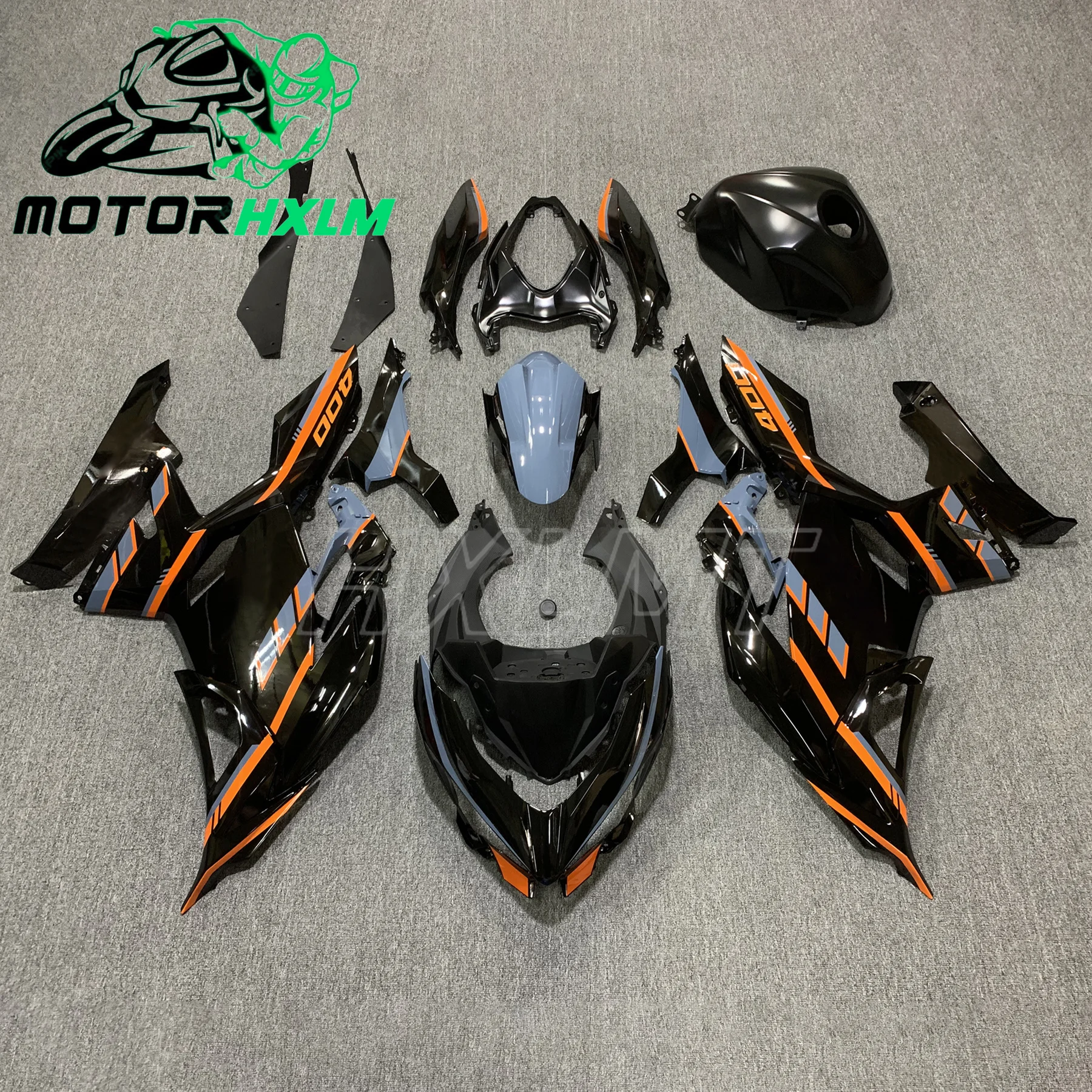 حقن ABS الهدايا المجمعة لكاواساكي نينجا 400 EX400 2018-2023 هيكل الدراجة النارية هدية كاملة الهدايا المجمعة