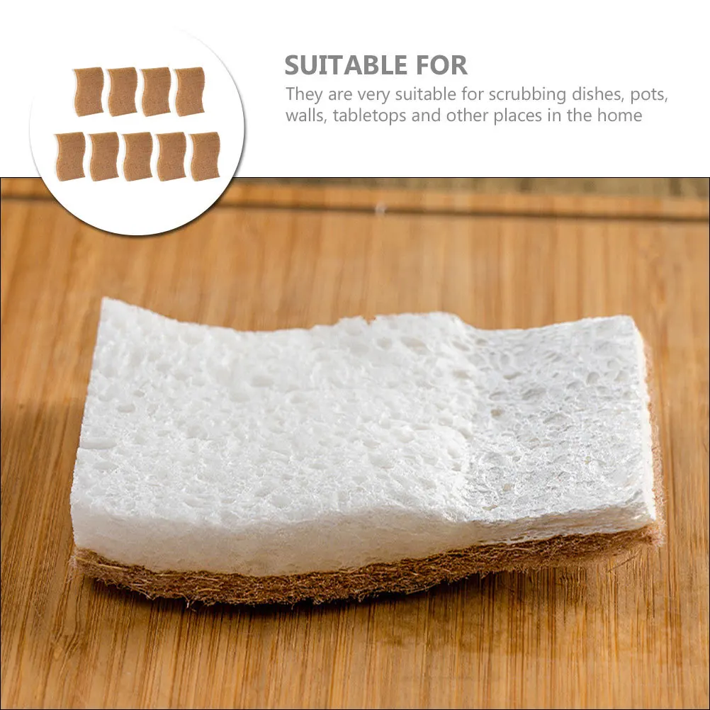 

Dish Brush Wok Sponge Kitchen Scrub Sponges Washing Scrubbing Reusable for Dishes up