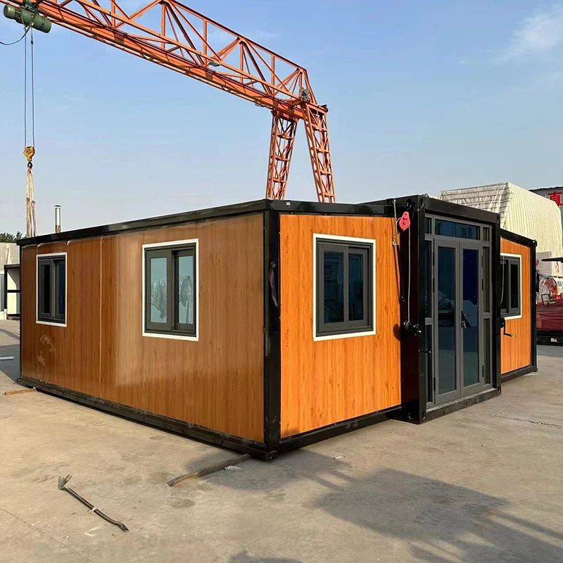 40FT Prefab Modular Luxury Container House Customizable Folding Prefab House Vacation Ready Tiny Home Container Kitchen Bathroom