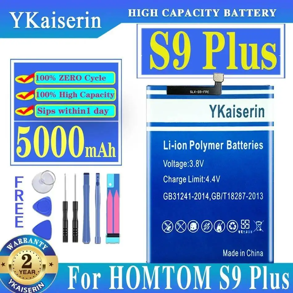 

For Homtom S9 Plus 5000Mah High-Efficiency Mobile Phone Battery