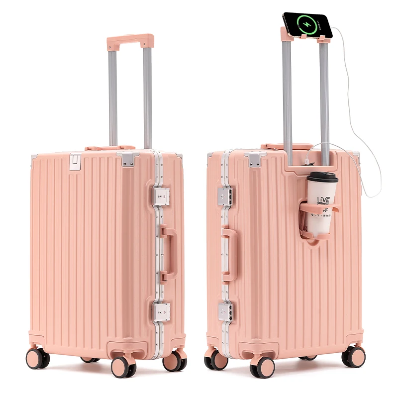 

OEM/ODM high quality aluminum suitcase with Ons 20/22/24/26 inch large suitcase