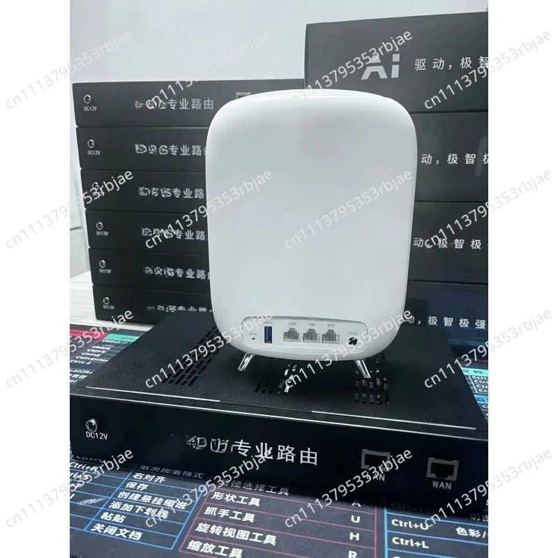 Industrial Control Mini PC & Da Zhou X3 Wireless AP Set: Soft Router Supports 50+ Devices
