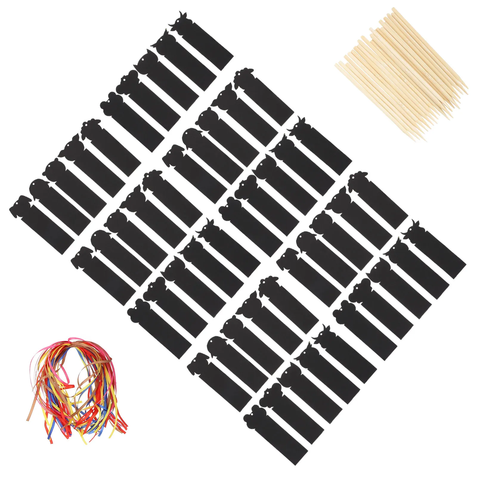 1 مجموعة الأطفال بطاقات الصفر الحيوانات موضوع DIY الإشارات المرجعية الحرفية مجموعة غرامة صنعة متعددة الأغراض قلادة هدية للأطفال التعلم #4