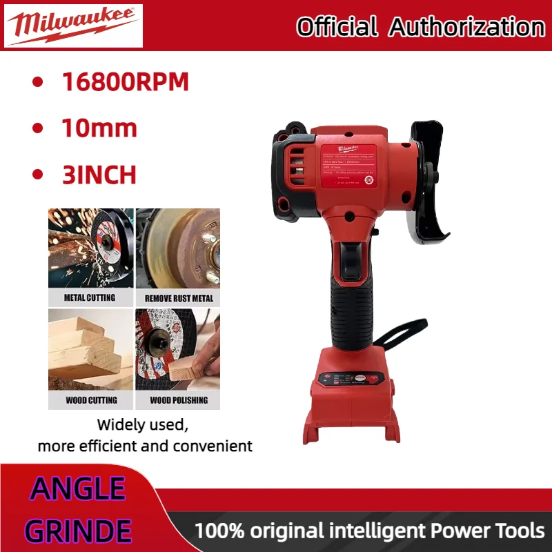 Milwaukee batterie Mini meuleuse d'angle sans fil meulage polisseuse électrique diamant meuleuse de coupe outils électriques pour 20V18V