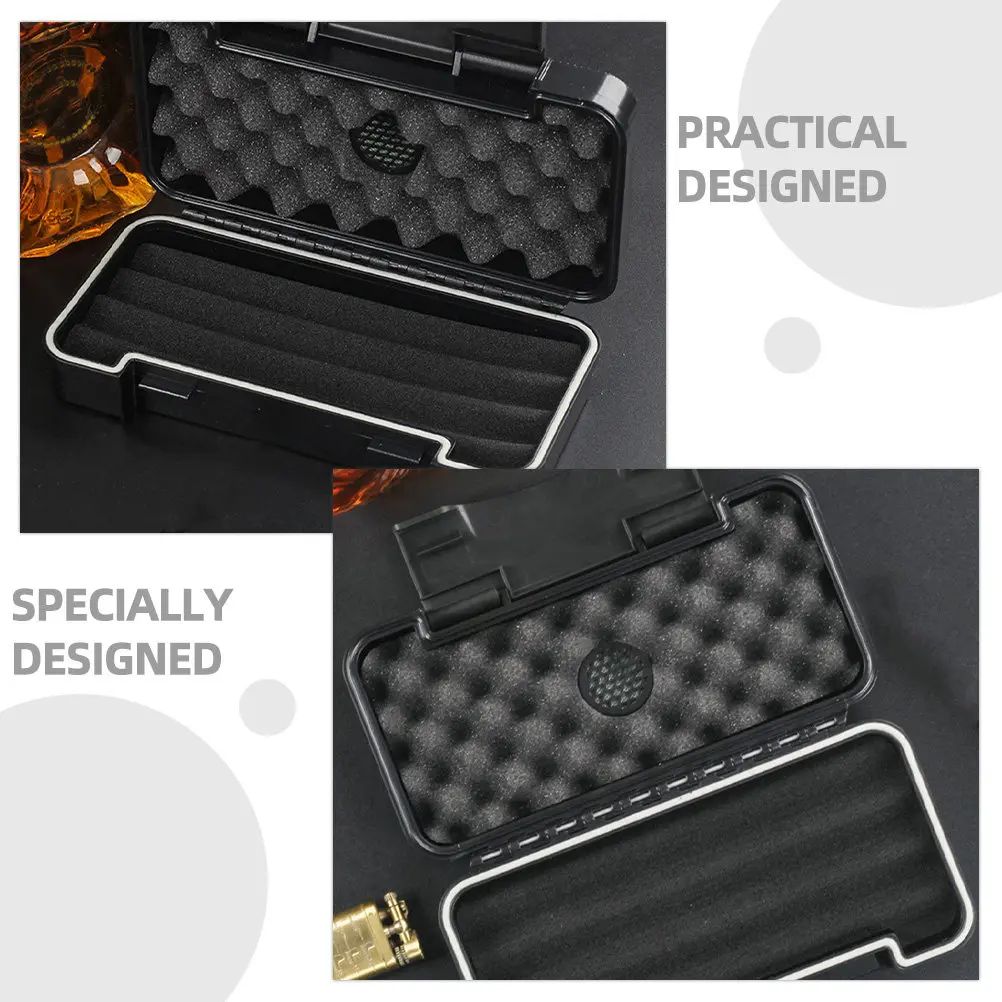 

Cigarette Case Men Sealing Storage Holder Organizer Cases Plastic Container Delicate Protector Portable