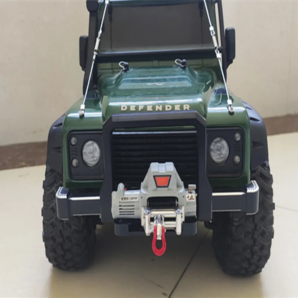 YSIDO 1/10 RC Model Crawler Car Metal Steel Wire Automatic Simulated Winch for Axial SCX10 Tamiya TRX4 TRX6 Gen8 Upgrade Parts