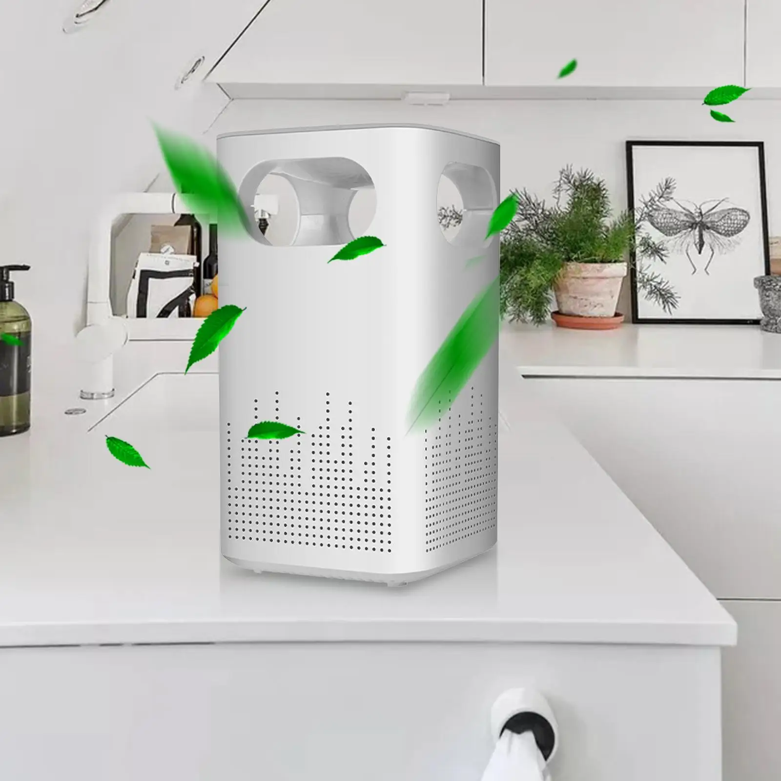 Mini Air Purifier with HEPA Filter and for Car Truck Bedroom 25db Quiet Operation Removes Smoke Odor Pollen Dust
