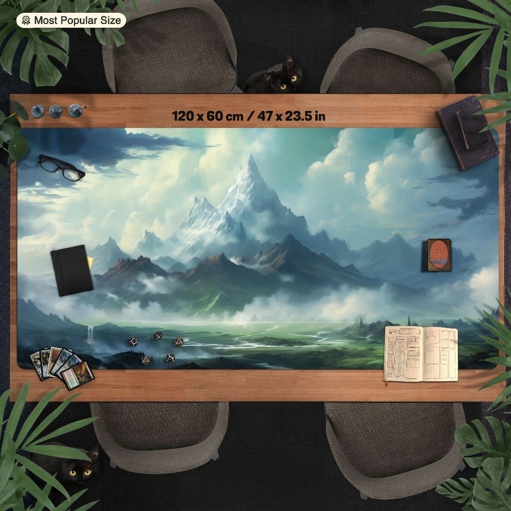 Card Playmat/Desk Mat, tcg play mat dnd dd table matt Large custom anime landscape giant Deskmat/Mouse pad desk accessories