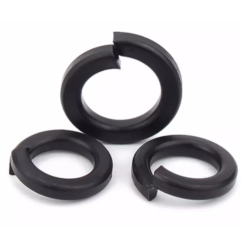 Black 304 Stainless Steel Spring Washer M2 M2.5 M3 M4 M5 M6 M8 M10 M12 M14 M16 M18~M24 DIN127 Split Lock Elastic Gasket GB93