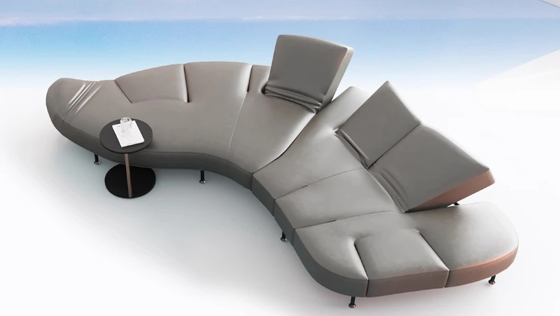 2025 new wing sofa Italian master design modern lap special-shaped functional aesthetic innovation