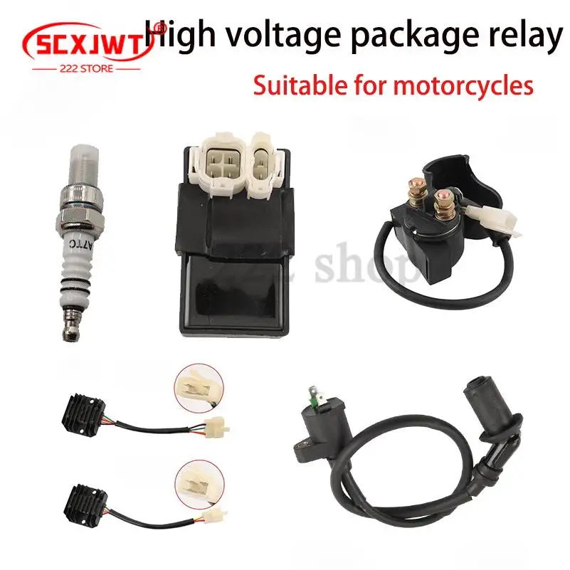 

GY6 125-150CC Beach Bike Scooter Kart Universal High Voltage Pack Igniter Relay Spark Plug Accessories