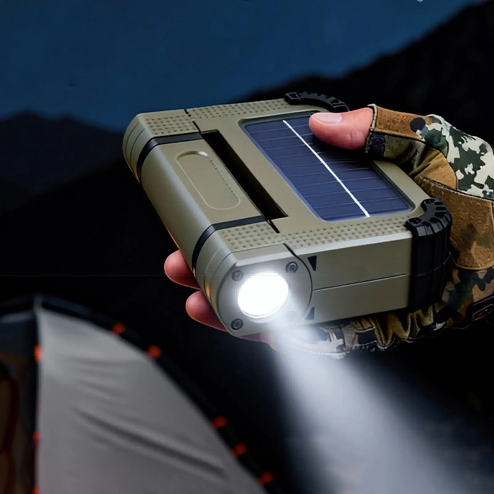 

Перезаряжаемый светодиодный фонарь для кемпинга, водонепроницаемый солнечный магнитный уличный светильник, аварийный светильник для отключения электроэнергии, ночная рыбалка, рабочий фонарь