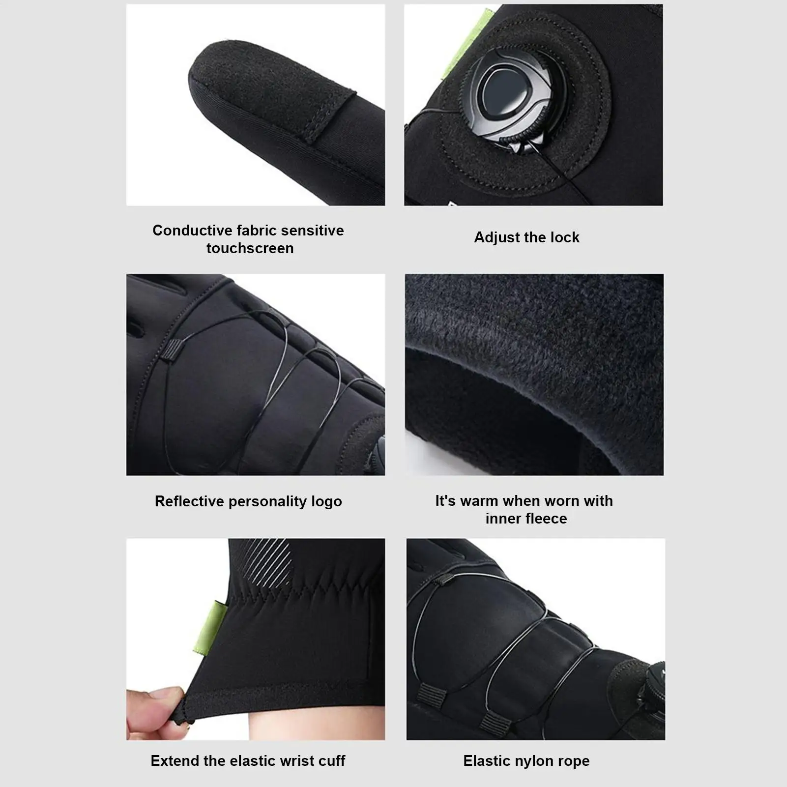 Guanti invernali Guanti touchscreen termici per la stagione fredda Guanti da guida resistenti alle intemperie per sci snowboard ciclismo pesca allenamento