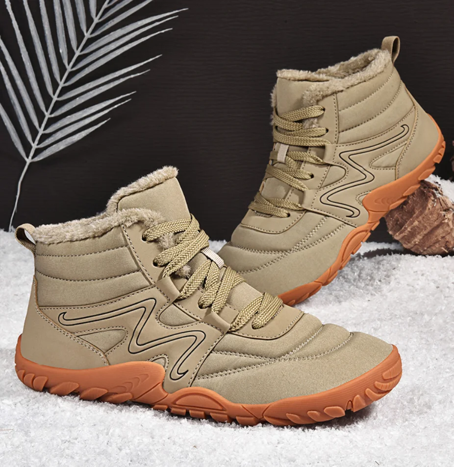 

Супер теплые зимние ботинки на меху, уличные зимние мужские ботинки, зимние противоскользящие непромокаемые ботинки, женская обувь до щиколотки, зимние ботинки с высоким берцем