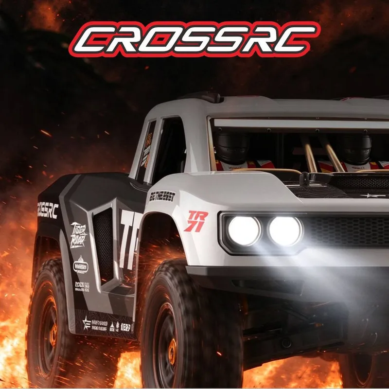 CROSSRC 1:7 TR71 Tiger Roar Remote Control 4WD Low Center of Gravity Short Truck Desert Truck Off Road Vehicle RC Model Vehicle