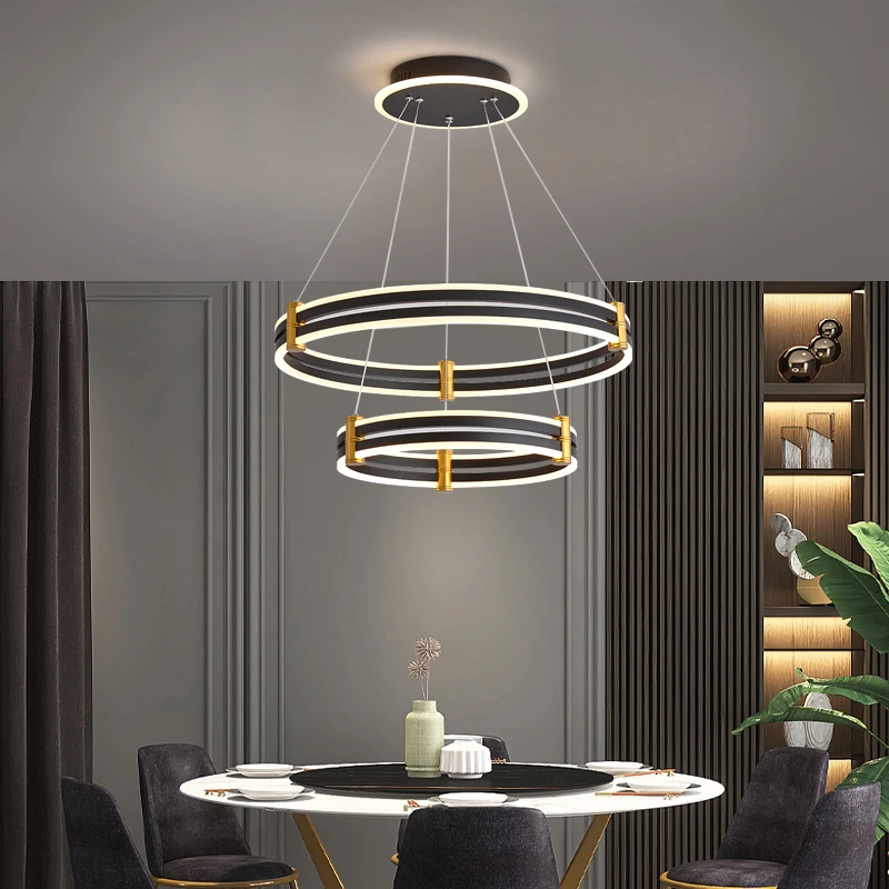 Modern LED Chandeliers para Home Decor, Luzes penduradas, Sala de estar, Sala de jantar, Iluminação interior