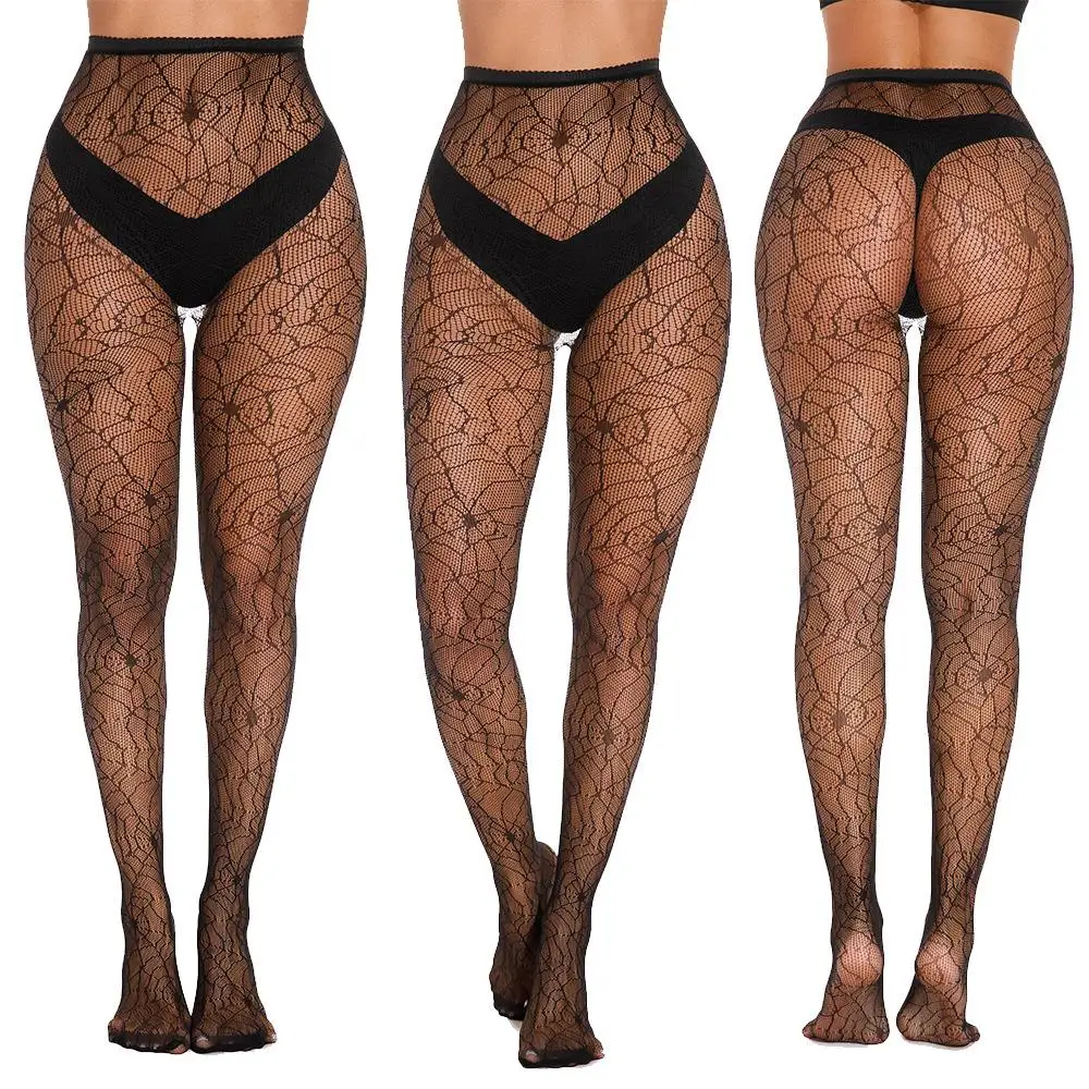 

New loween Skeleton Pattern Stoings Set Net Tights Ladies plus Size Ghost Festival Cosplay Thin Polyester Leggings