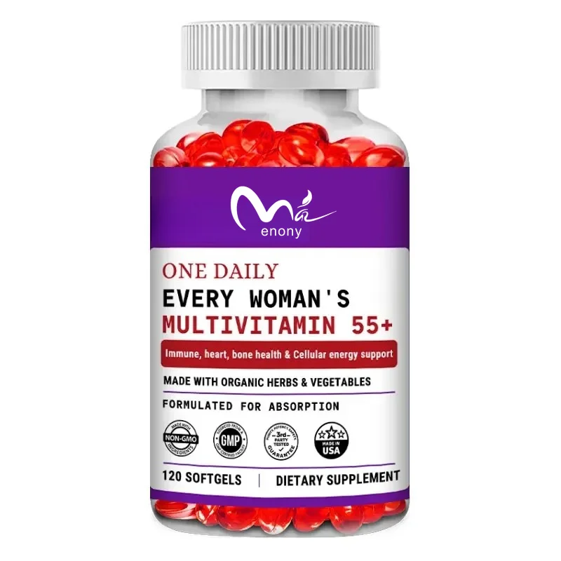 Women's Multivitamin, One Tablet Per Day for Women Aged 55+, Probiotic Fermentation + D3 + B Vitamins, Immunity, Heart, Joints