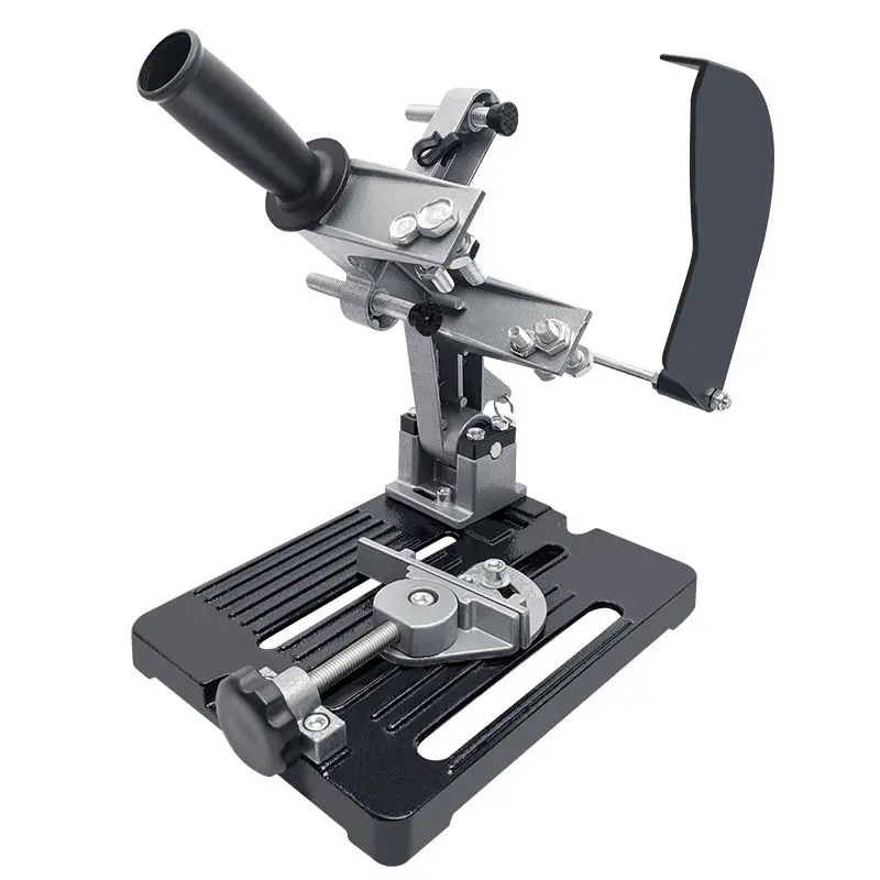 حامل طاحونة زاوية احترافي عالي التحمل، مشبك قابل للتعديل، قطع ثابت وآمن للاستخدام الصناعي في ورشة عمل الخشب المعدني