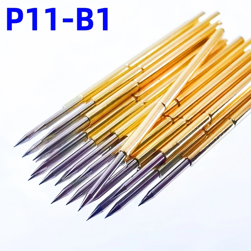 20/100PCS P11-B1 Spring Test Probe Pogo Pin Test Pin Dia 1.02mm Tip 0.74mm Length 24.2mm P11-B Test Tool PCB Test Pointed Tip