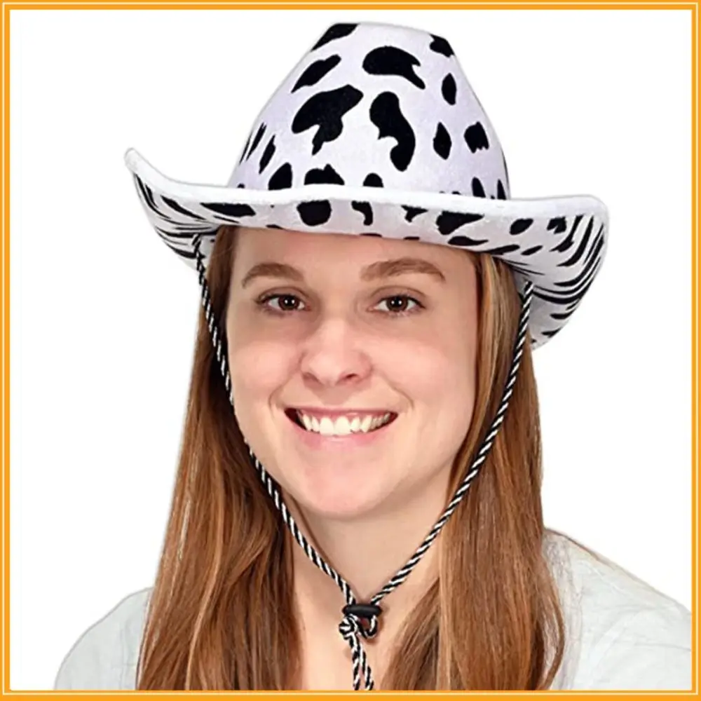 Funny Cowboy Hat Sequin Cowgirl Hats Fluffy Fluffy Hat Performance Costume Party Sequin Hat Bachelorette Party Hat for Women Men
