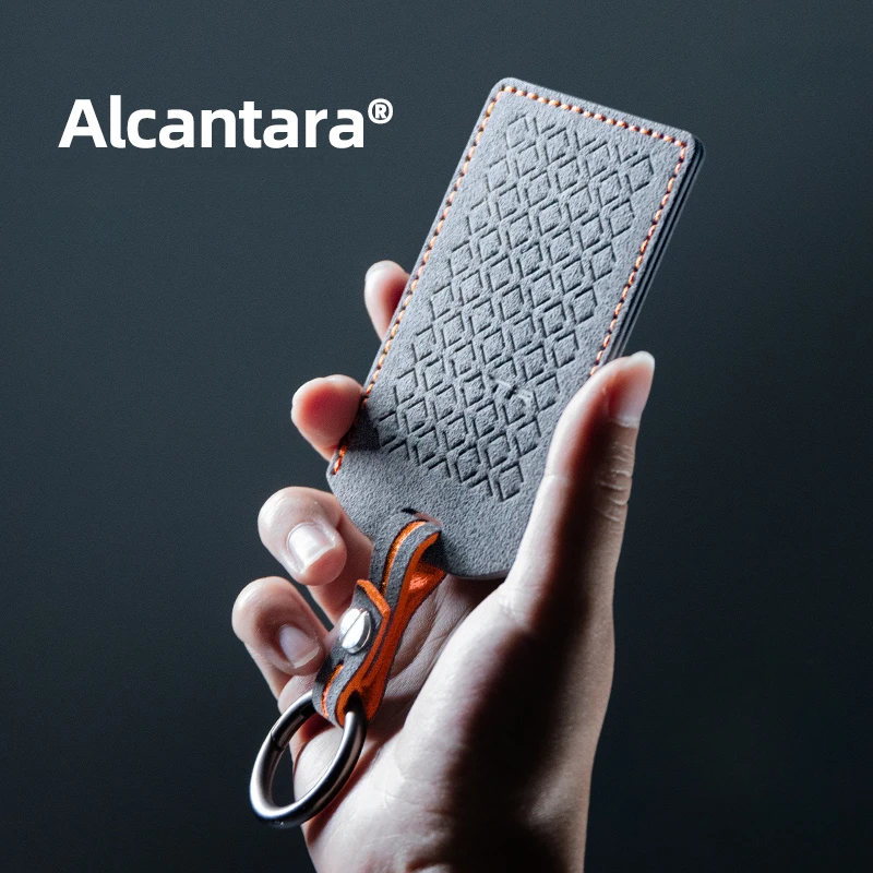 

Alcantara Key Case Cover Shell Fob Cover Suitable For AVATR 11 Key Bag Keychain Keyring Car Accessories