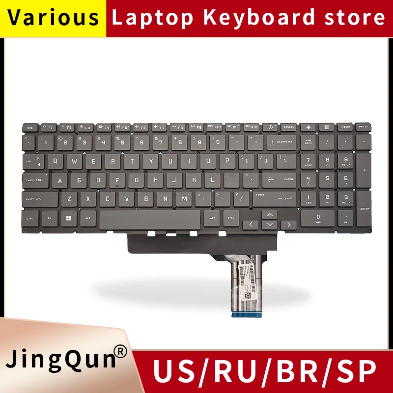 

NEW US/Russian Backlit Laptop Keyboard FOR Victus HP 16-D 16-E 16T-D TPN-Q263 TPN-Q264 16-e0504nw 16-e0097nr 16z-e000