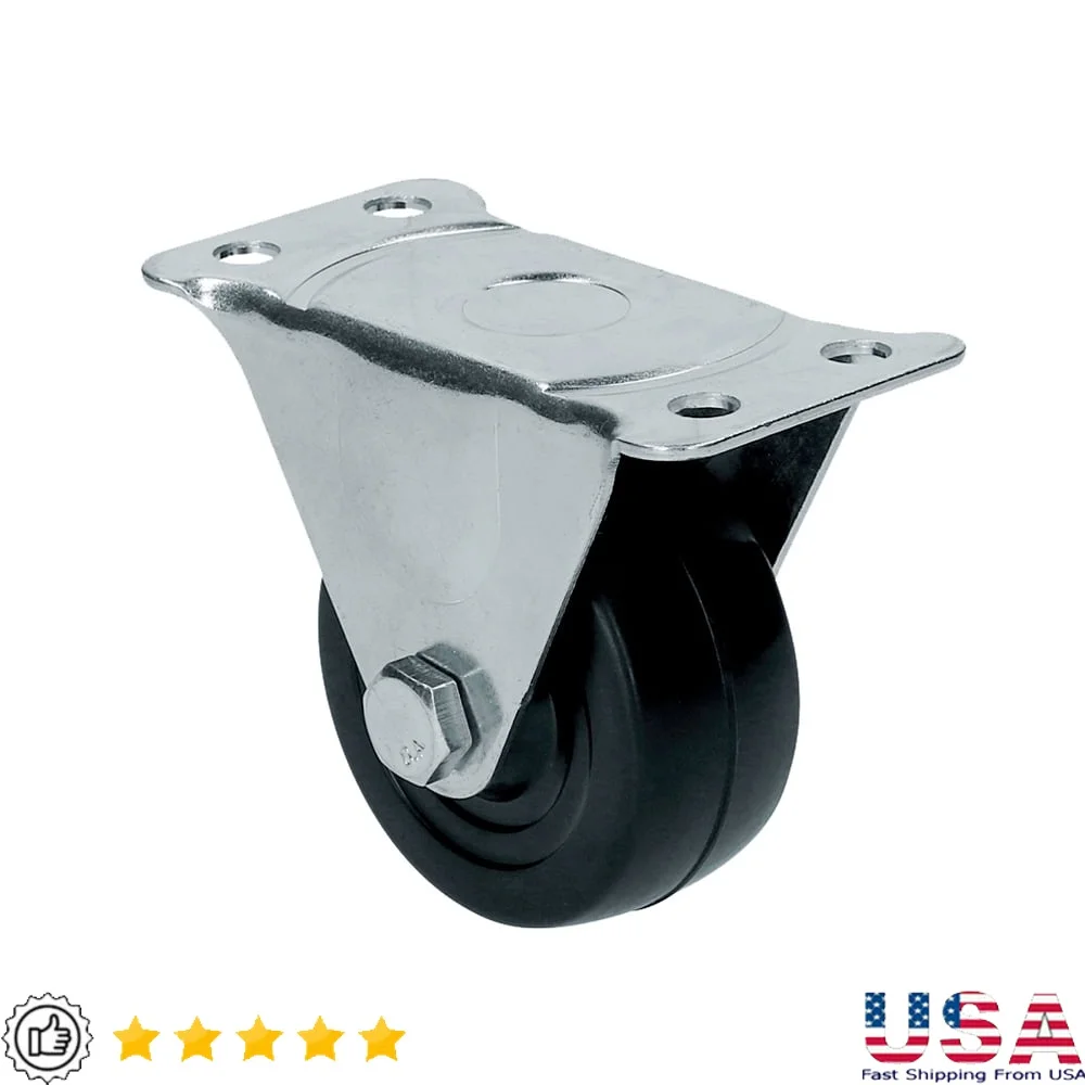 

Фиксированный резиновый ролик, 3-дюймовое хромированное крепление, ударопрочное, безшумное перетаскивание, идеальные мобильные стулья, мебель общего назначения