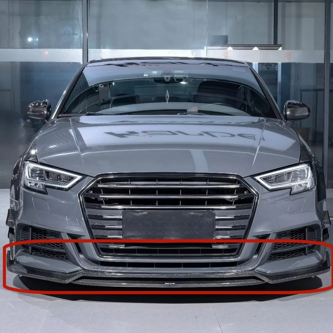 

A3 S3 2017-20-Fit Premium Dry Carbon Front Bumper Lip – Authentic Carbon Part