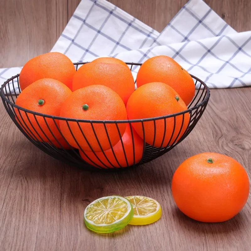 Artificial Oranges Model Fake Fruit Vegetable Model Home Decoration Simulation Ornament Photography Props