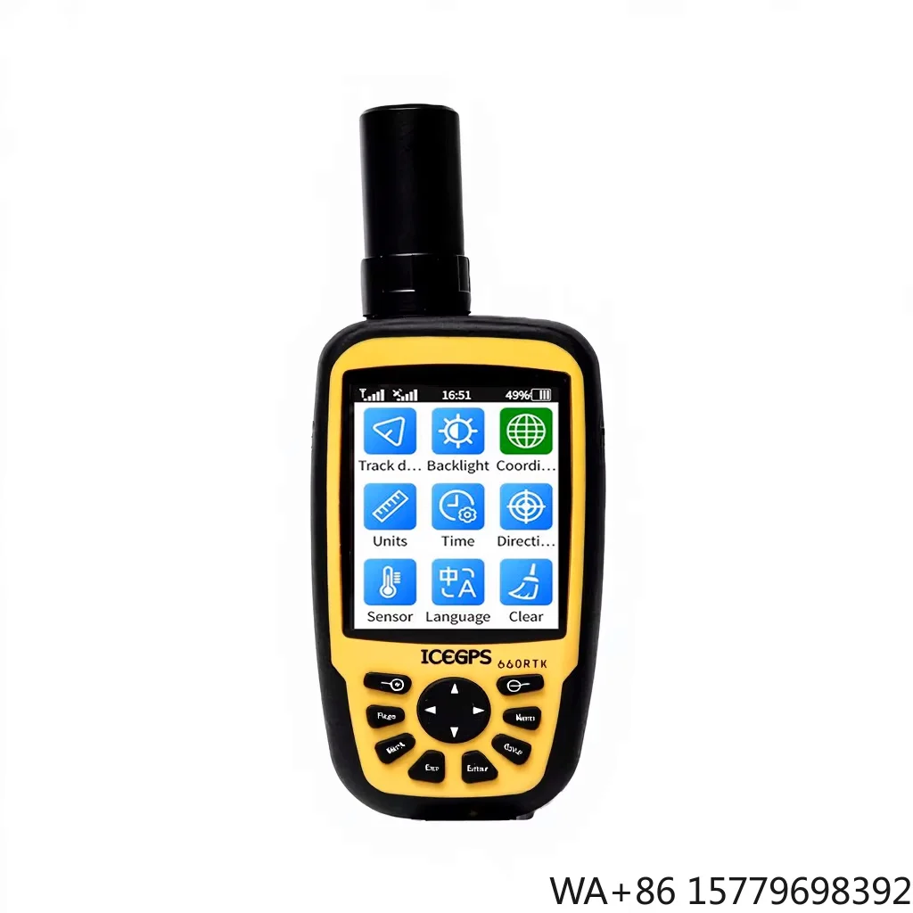 ICEGPS Handheld Satellite Locator 660rtkPPP IP67 Rated Multi-Frequency Receiver Bluetooth/WiFi Tilt Measurement Terrain