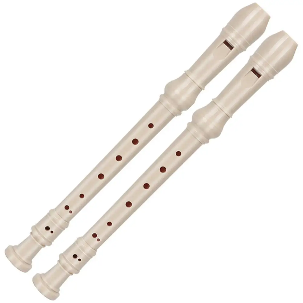 2Pcs Soprano Kids Resin Recorder Adults Musical Instruments 8Holes Practice Recorder Gift Beginner Gifts