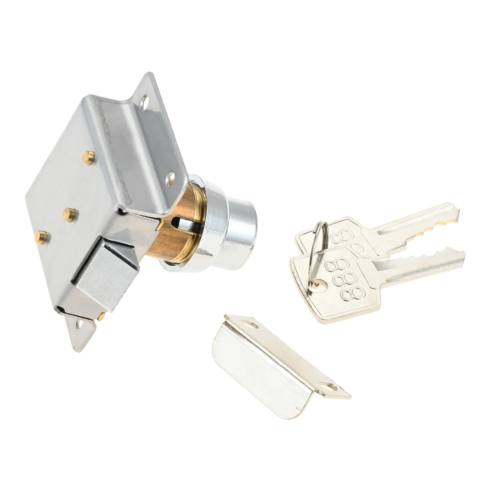 1Set Lock With Handle Button Type For Ship Yacht RV Cupboard Wardrobe Door Furniture Hardware Accessories Easy To Install