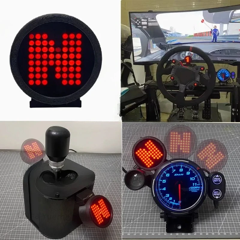 Simulated Racing Dashboard Gear Lights Display Instrument Steering Wheel For Shenli Kesha Dust Horizon For Thrustmas MOZA