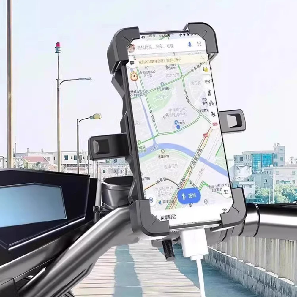 

Mobile Phone Holder, Motorcycle Bicycle Mobile Phone Holder, Supports All Mobile Phone Models, 360 ° Rotating Mobile Phone Holder