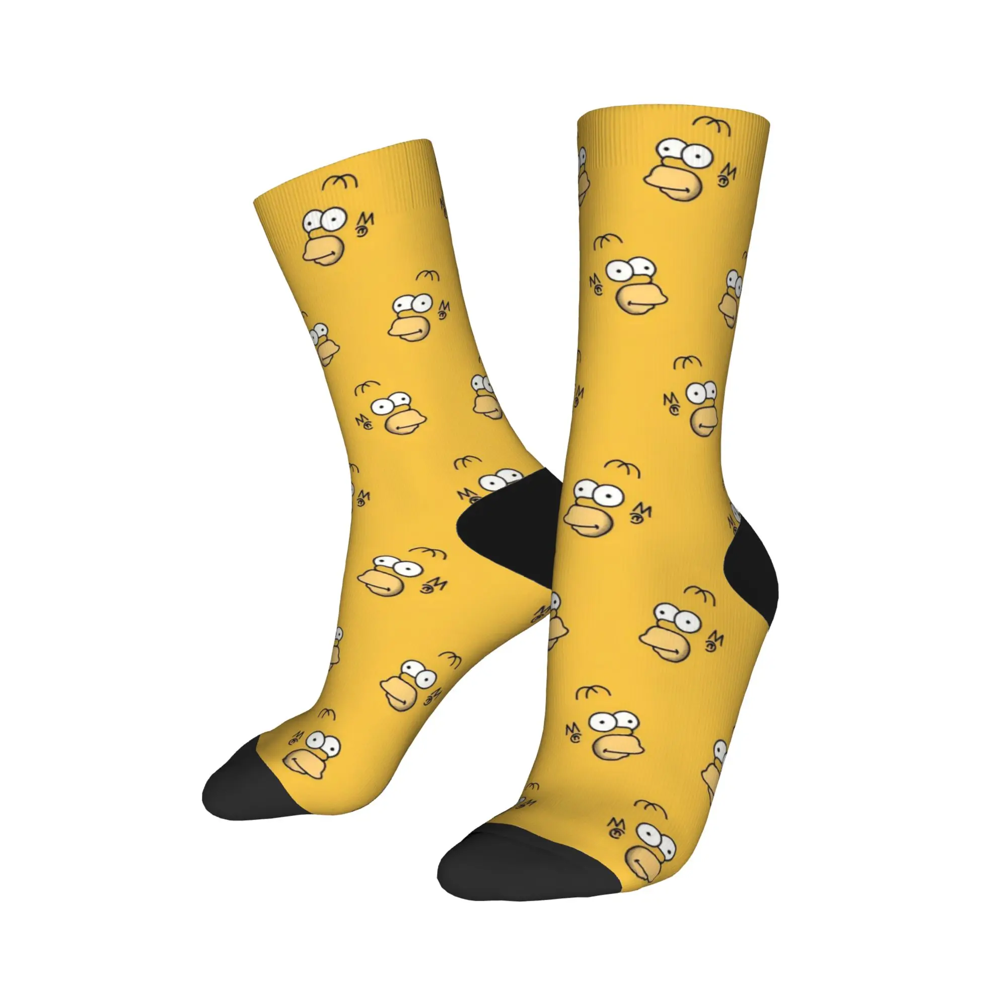Autumn Winter Crazy Design Unisex S-Simpson Socks  Sweat Absorbing Basketball Socks