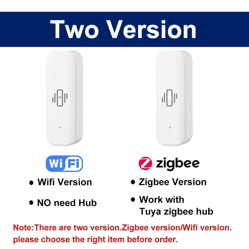 Tuya – capteur de vibrations intelligent, WiFi, Tuya, contrôle par application, Protection de sécurité, capteur Zigbee, alarme de mouvement et de choc